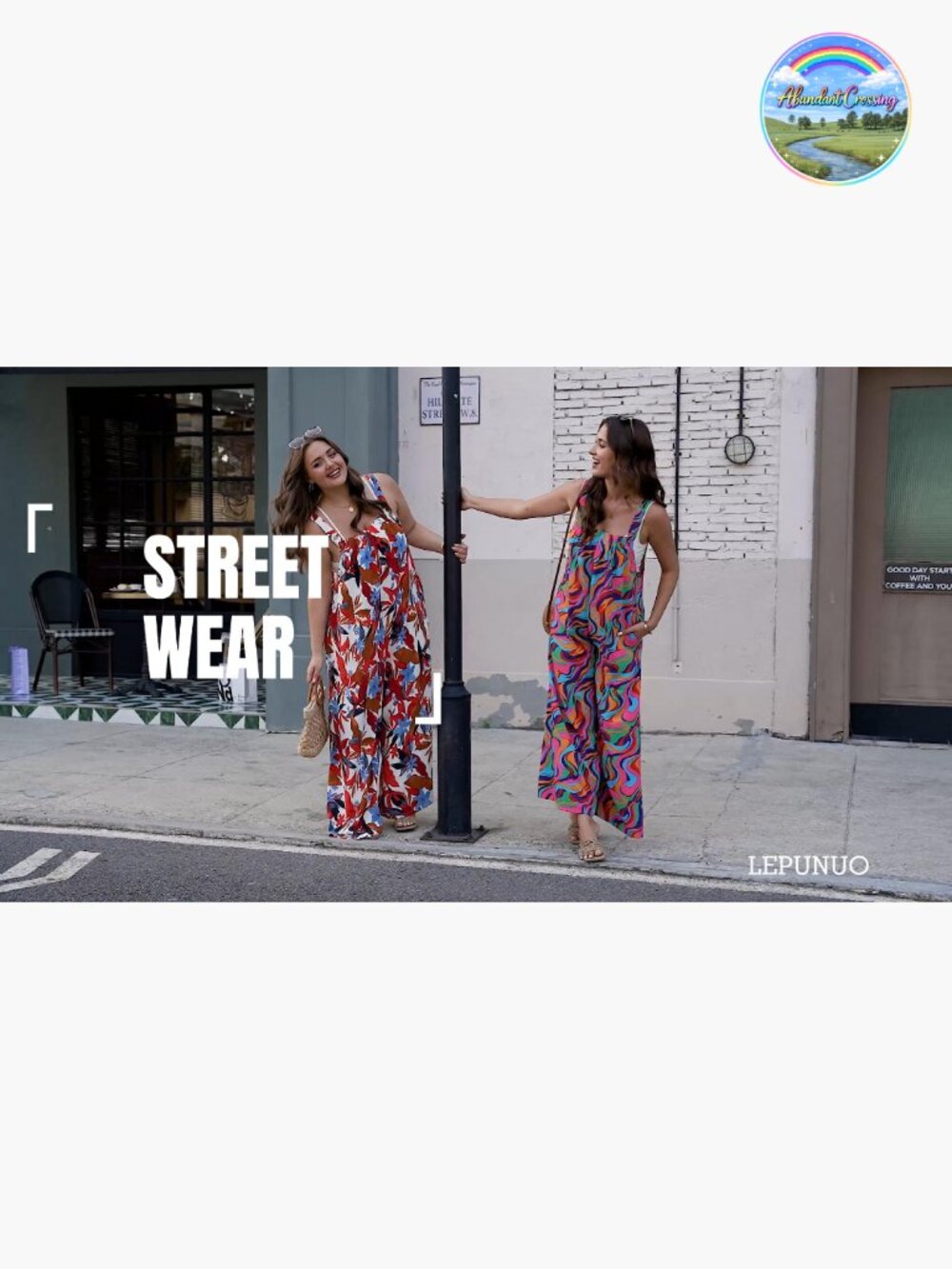 Boho Wide Leg Jumpsuit with Pockets Adjustable Romper - Picture 7 of 7